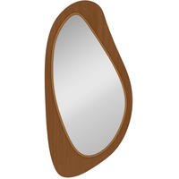 WANDSPIEGEL 91,5/45/3 cm natur aus Kiefernfurnier und MDF mit Haken - Naturfarben, Glas (45/3/91.5cm) - OKWISH