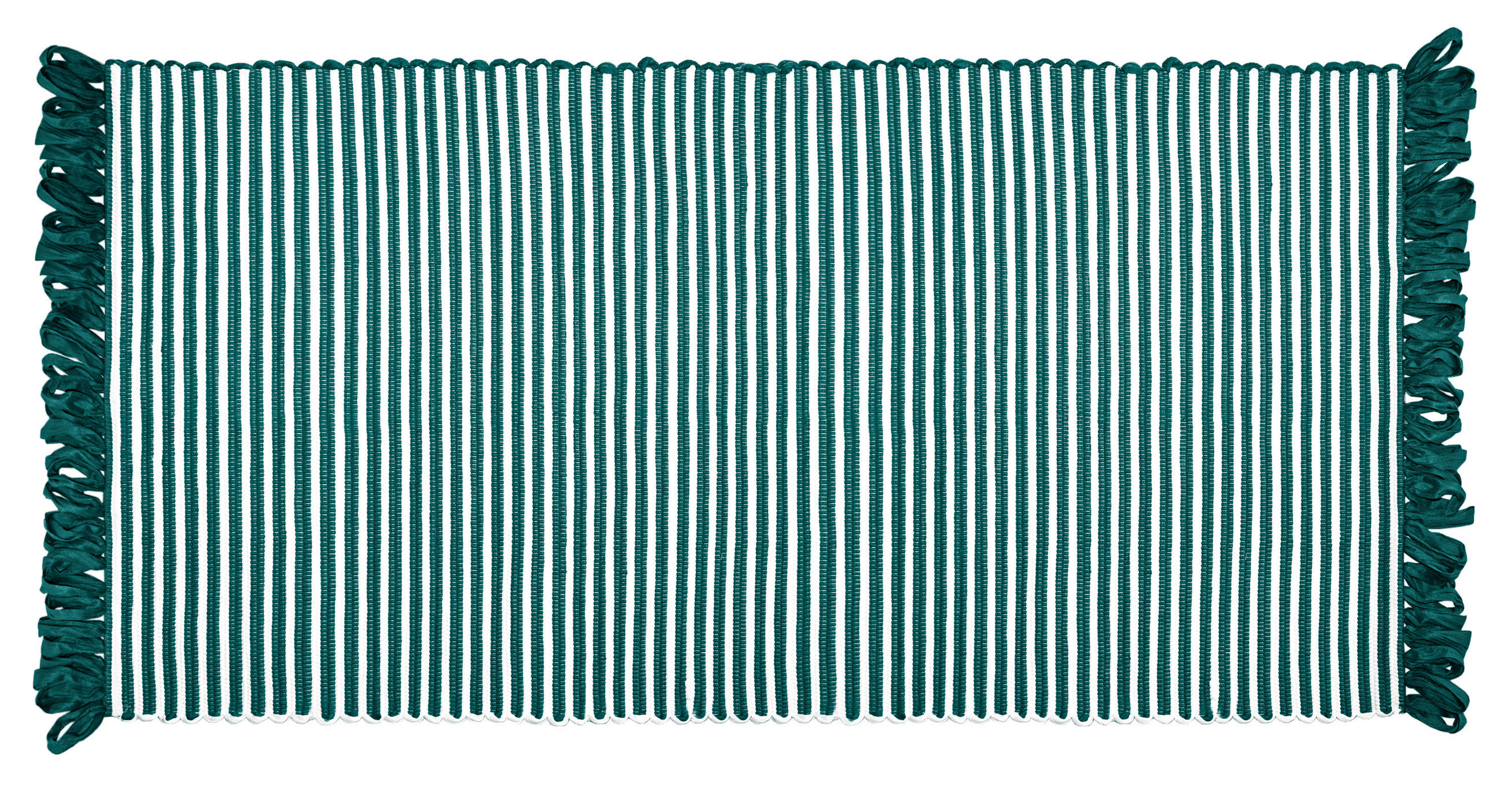 HANDGEWEBTER Läufer 60x120 cm Smaragd - Smaragdgrün, Naturmaterialien/Textil (60/120cm) - Lashuma