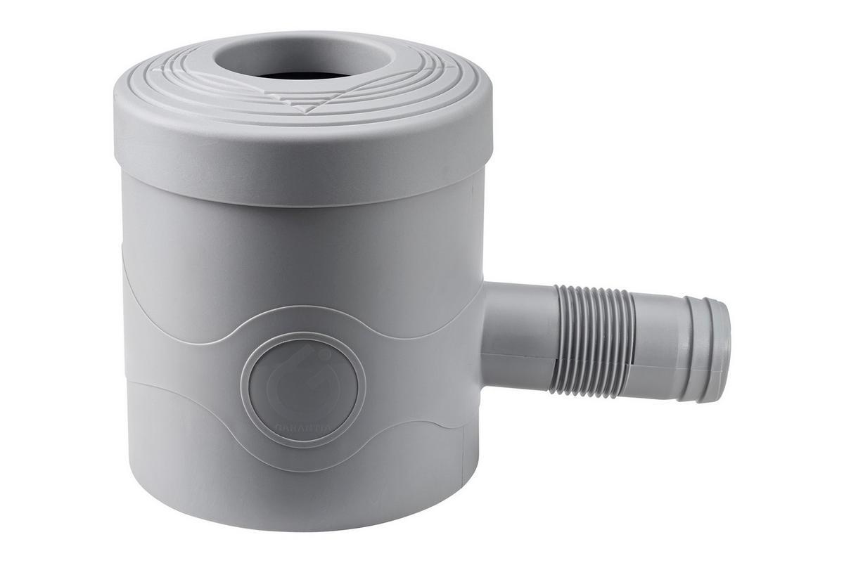 REGENSAMMLER DN 68-100, grau inkl. Filtereinsatz - Grau, Kunststoff (11.5/12.5/18cm) - GARANTIA
