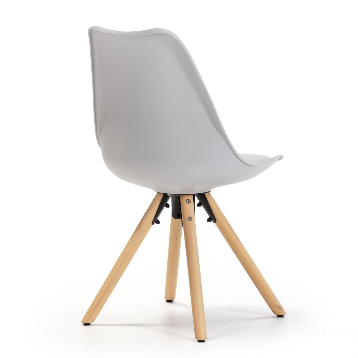 STUHL 2er-Set Jeff Grau - Grau, Holz/Kunststoff (49/84/54cm) - VS Venta-stock