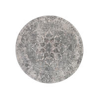 TEPPICH VALLEY Grau Rund 240/240 cm - Grau, Textil (240/240cm) - Tapiso