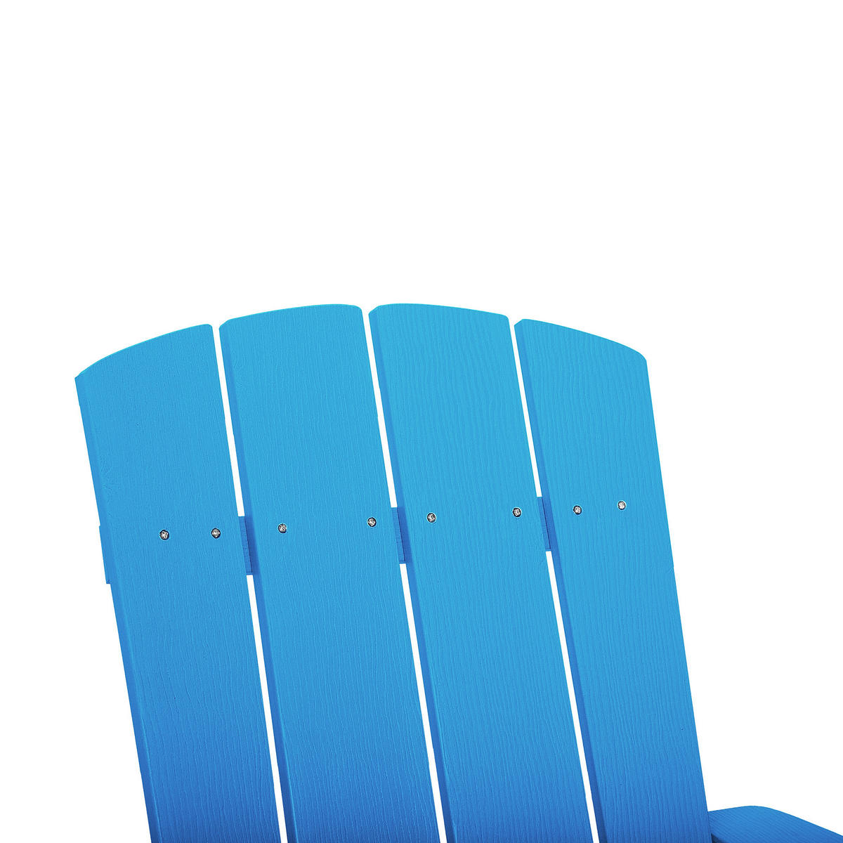 GARTENSTUHL Kunstholz blau Adirondack - Blau, Kunststoff (75/88/88cm) - Beliani