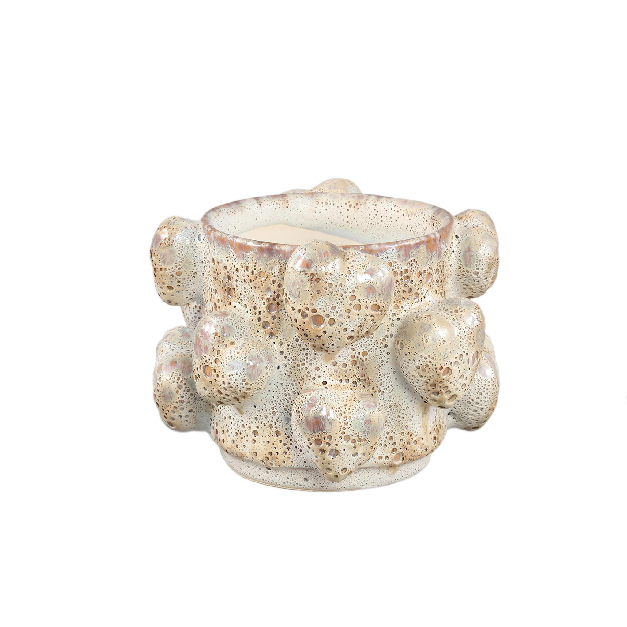 TOPF Valentin Beige 16.5/16/13cm - Beige, Keramik (13cm) - PTMD Collection