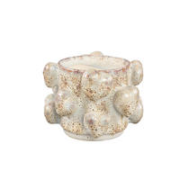 TOPF Valentin Beige 16.5/16/13cm - Beige, Keramik (13cm) - PTMD Collection