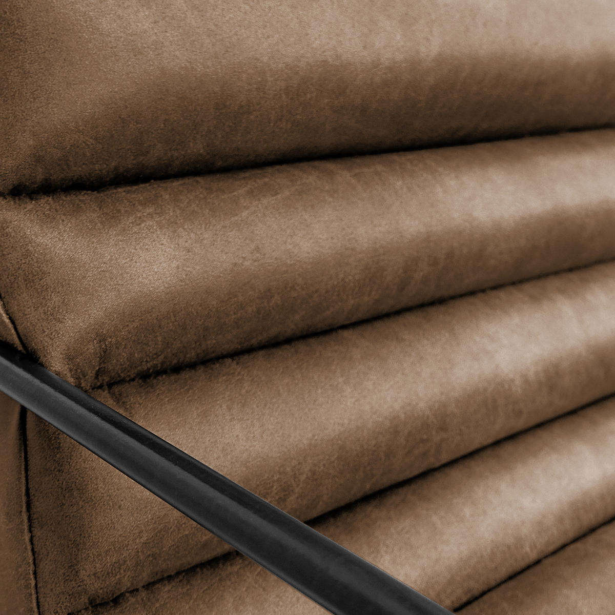 3-SITZER SOFA - Antiklederlook - Grau, Textil (181/81/78cm) - home24