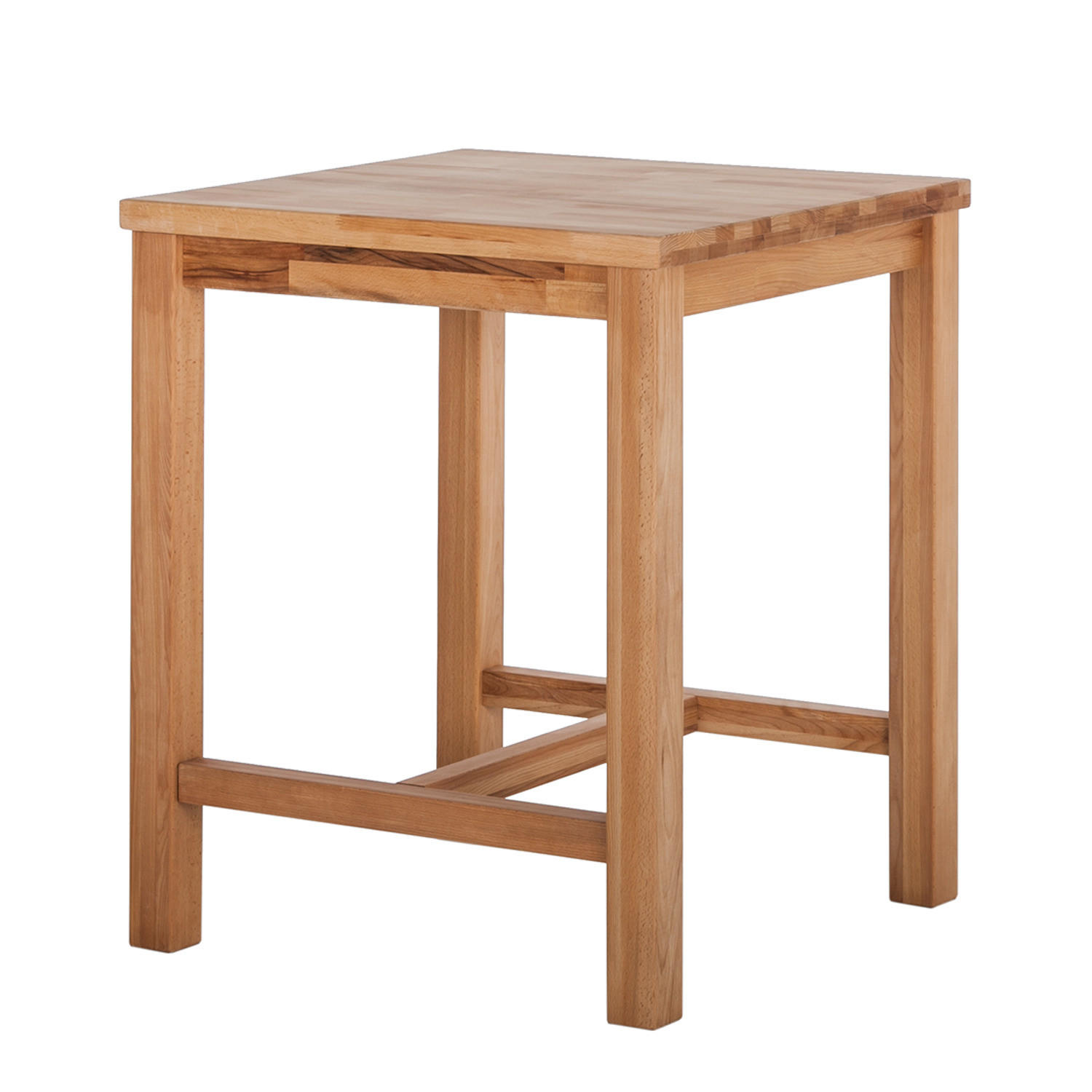 BARTISCH - Kernbuche massiv - Kernbuche, Holz (80/80/95cm) - home24