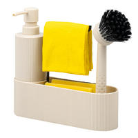 SPÜLBECKEN-SET, beige, Kunststoff - Beige, Kunststoff (22/21/6.5cm) - eluno