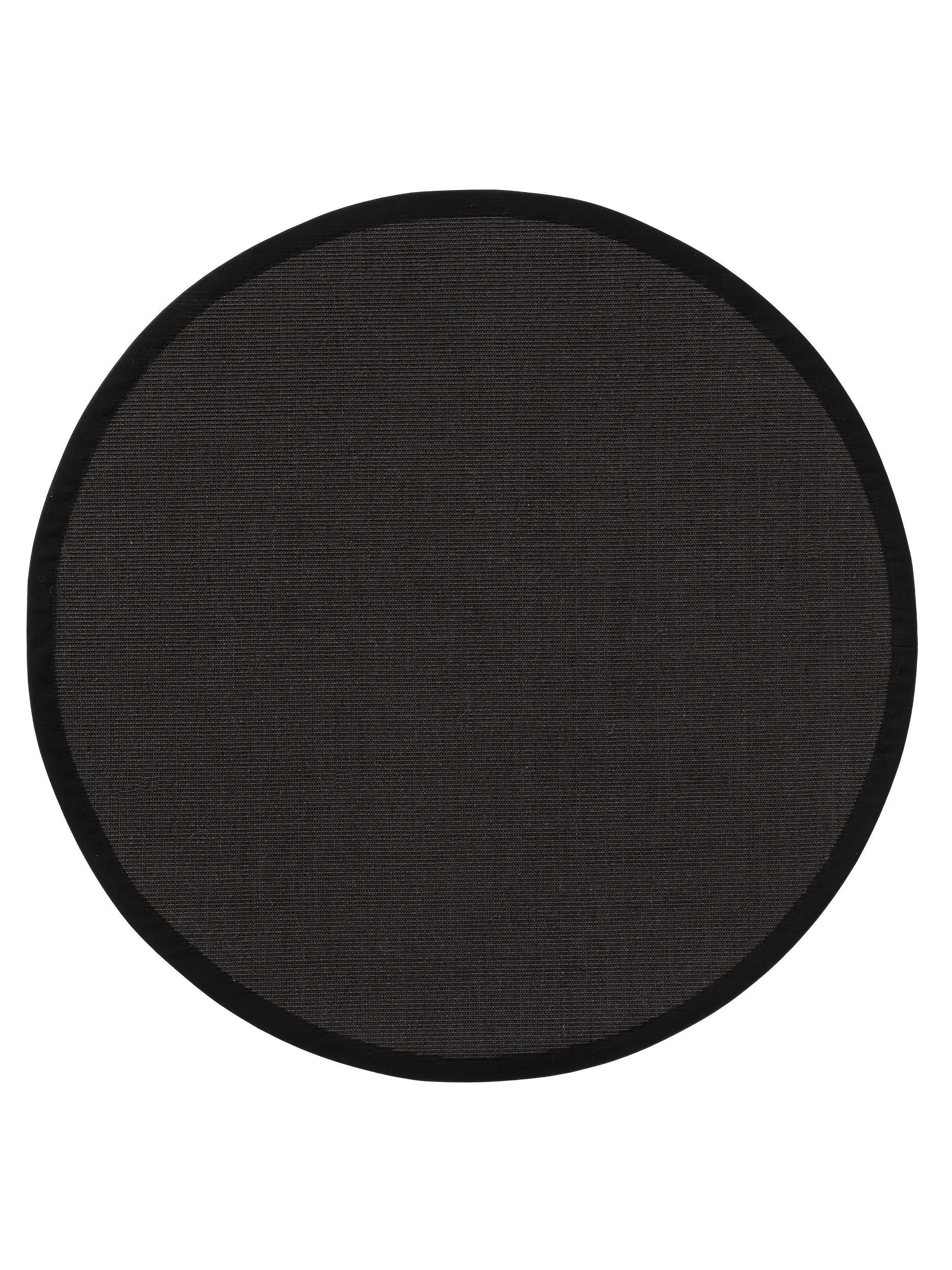 SISALTEPPICH Sana Schwarz ø 250 cm rund - Schwarz, Textil (250/250cm) - benuta Nest