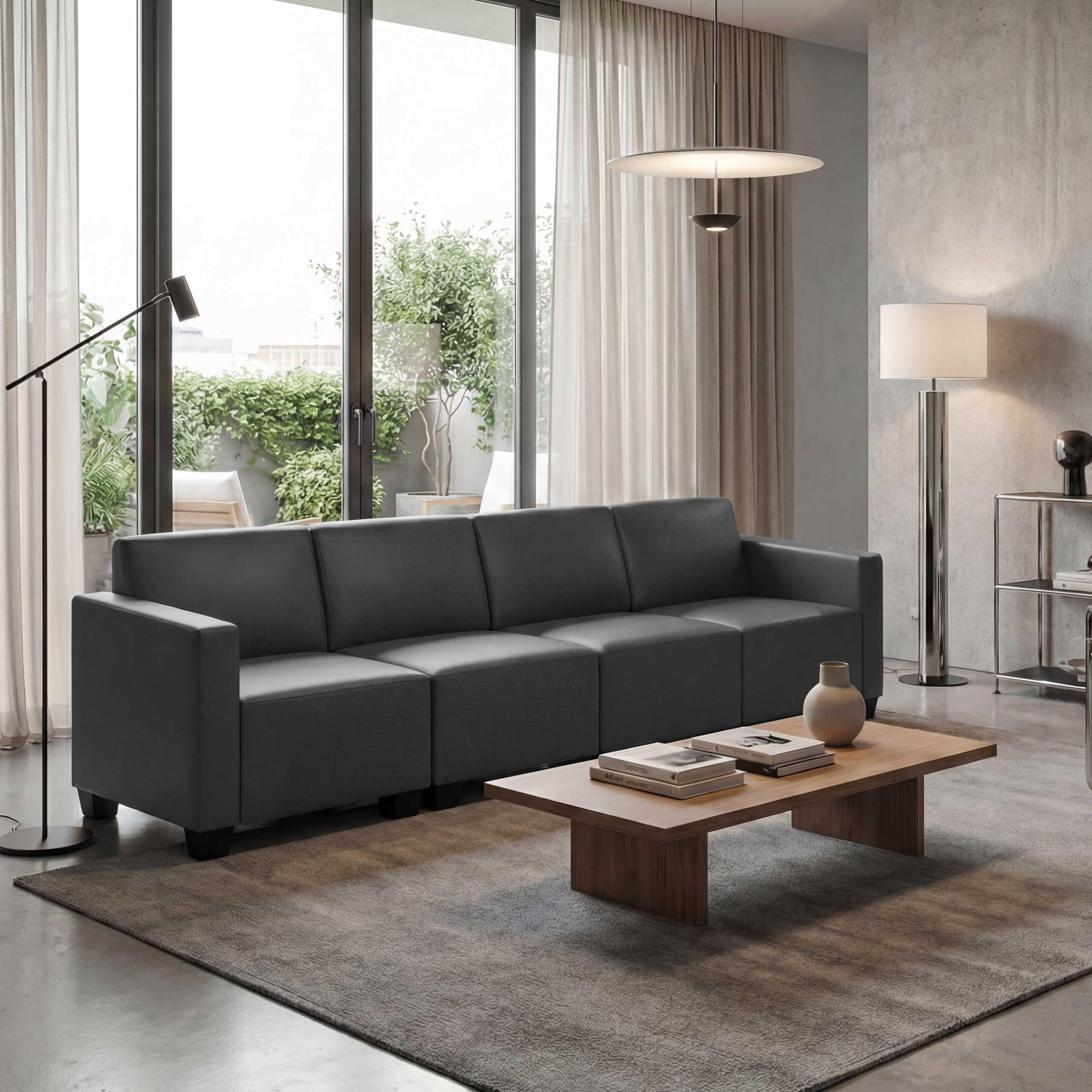 Thumbnail - MCW 4-Sitzer, Grau, Textil, 250x76x72 cm, Wohnzimmer, Sofas & Couches, Sofas