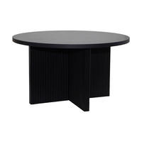 COUCHTISCH, schwarzes Holzeffekt - Schwarz, Holz (80/80/45cm) - Oviala