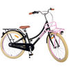 KINDERFAHRRAD Excellent - Mädchen - 24 Zoll - 3 Gänge - Rücktritt + Handbremse - Schwarz - Schwarz, Metall (65cm) - TPFSports