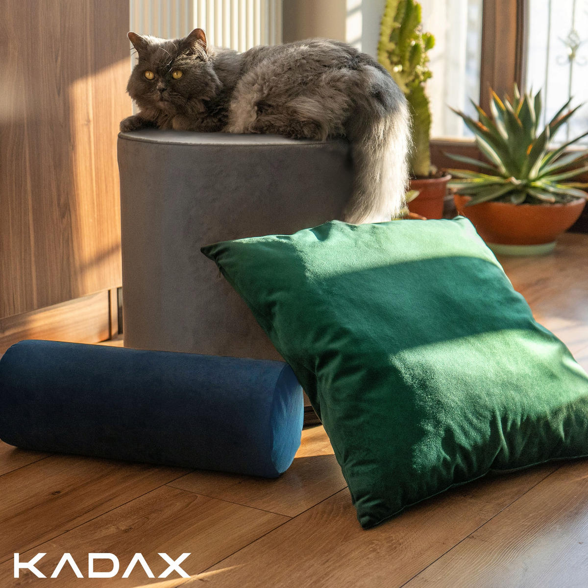 DEKOKISSEN, Grau - Grau, Textil (46/46cm) - KADAX