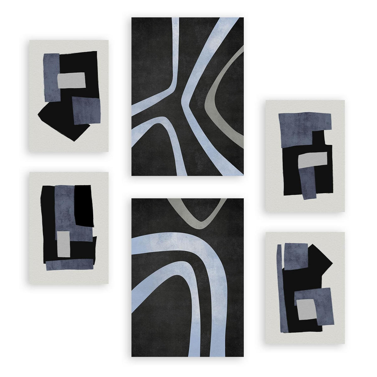 POSTER Set Mit 6 Wiegenschläge A3 & A4 Rahmenlos - Klar, Papier (29/3cm) - Nacnic