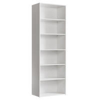 BÜCHERREGAL Der Bücherwurm - Weiß, Holzwerkstoff (60/180/34.5cm) - Mokebo