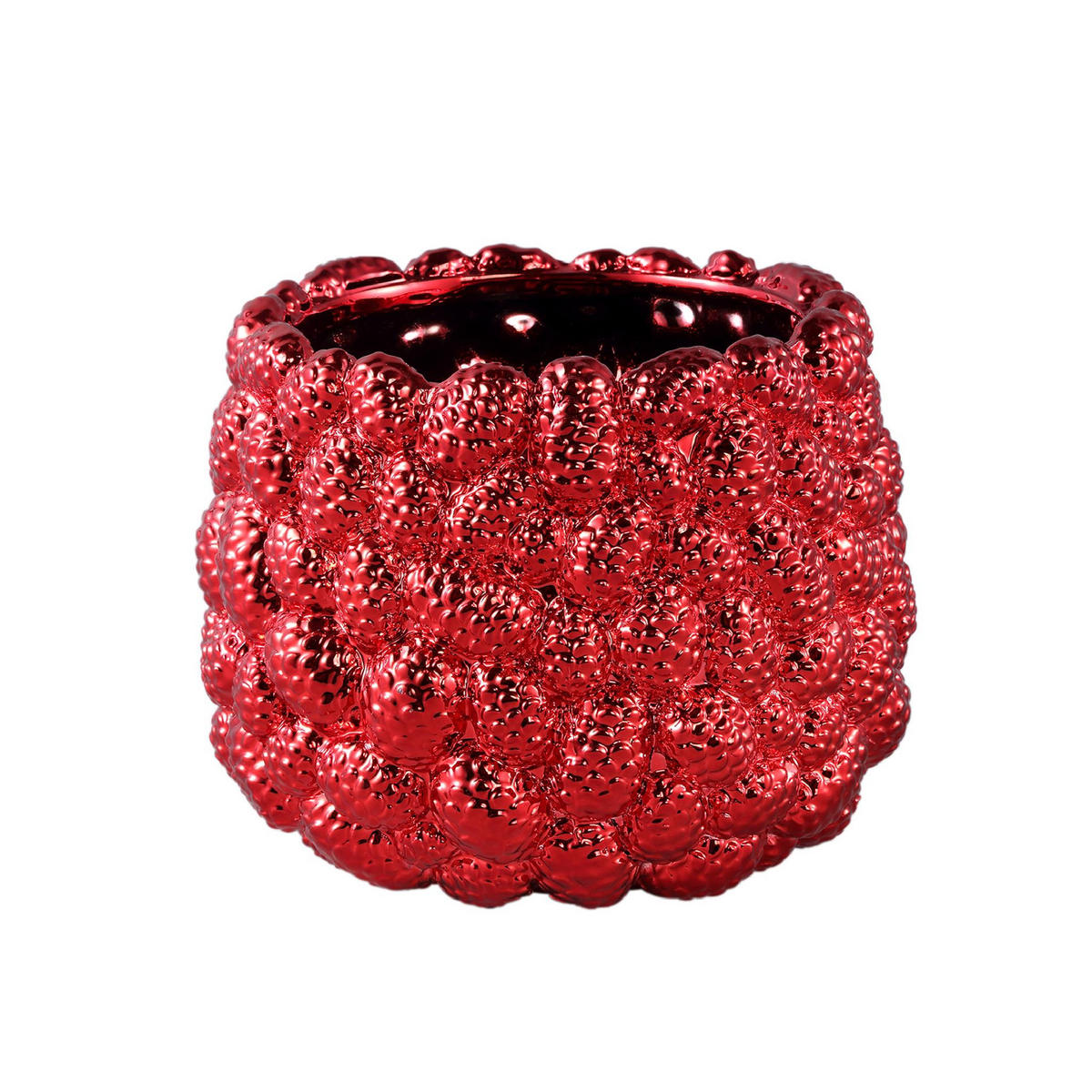 TOPF Francisca Rot 21/21/17cm - Rot, Keramik (17cm) - PTMD Collection