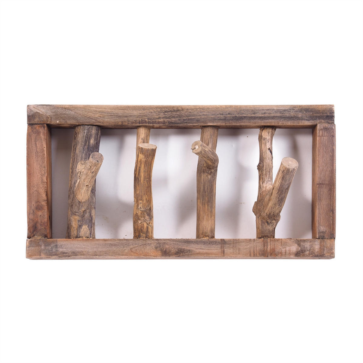 WANDGARDEROBE LIMB Treibholz 01 natur-vintage - Naturfarben, Holz (45/23/10cm) - DESIGN DELIGHTS
