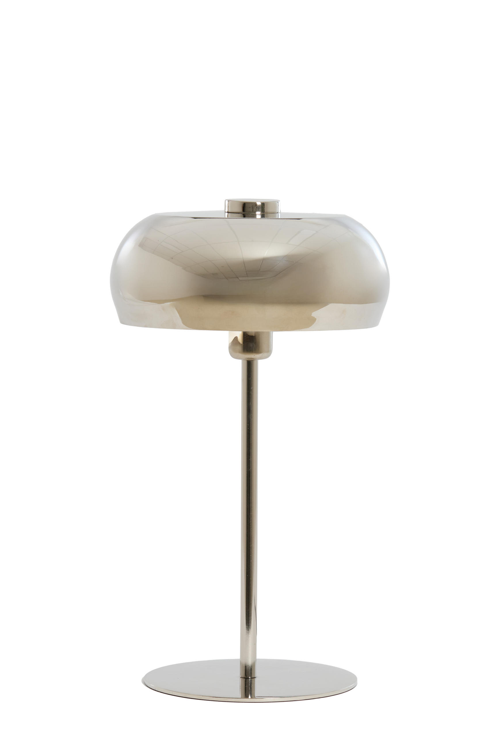 TISCHLAMPE Surin Silber Ø26/47 cm - Silberfarben, Metall (26/26/47cm) - Light & Living