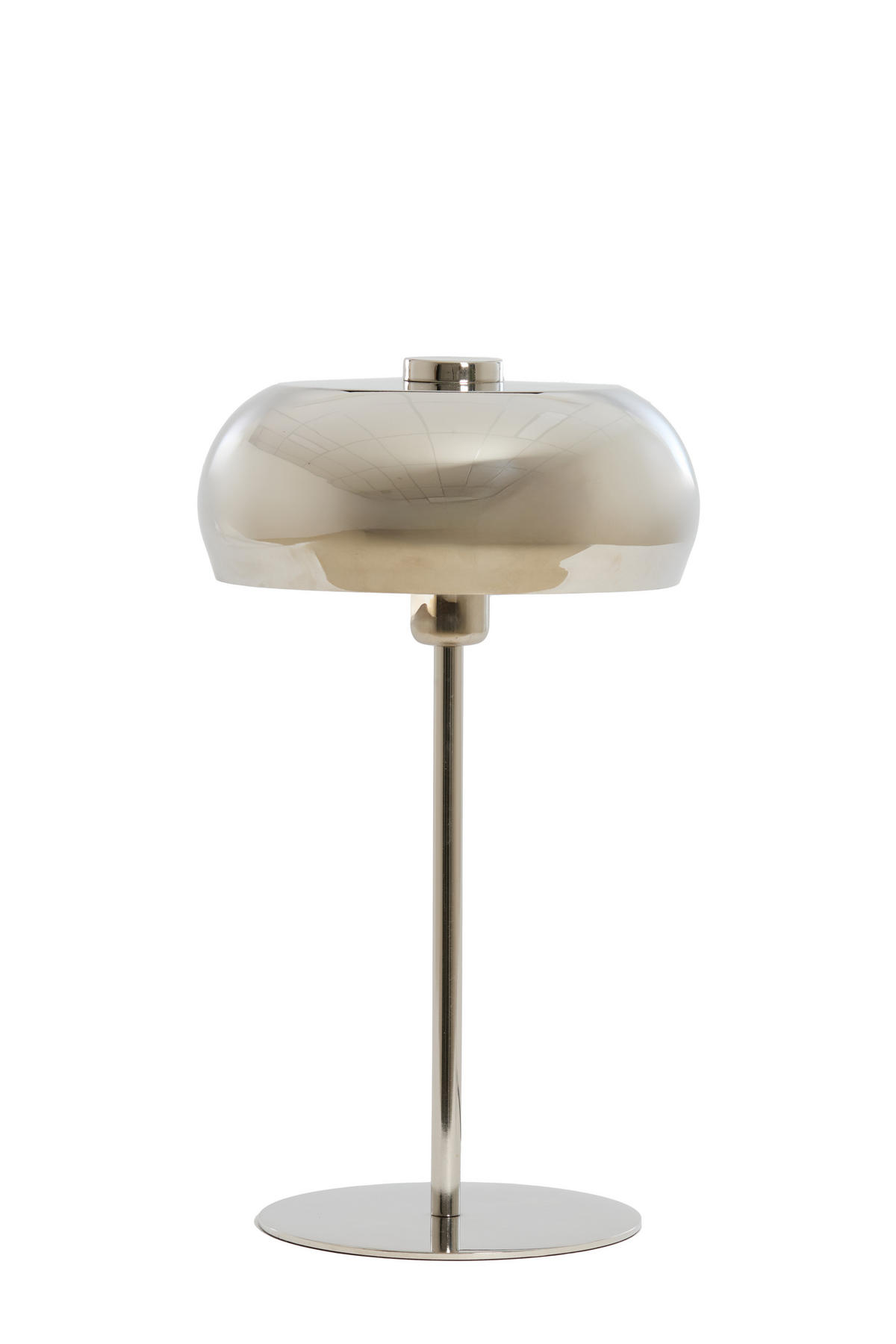 TISCHLAMPE Surin Silber Ø26/47 cm - Silberfarben, Metall (26/26/47cm) - Light & Living