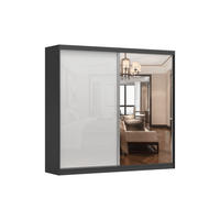 SCHIEBETÜRENSCHRANK - Ben 35bs (Schwarz, 233 cm) - Schwarz, Holzwerkstoff (233/218/61cm) - Möblo