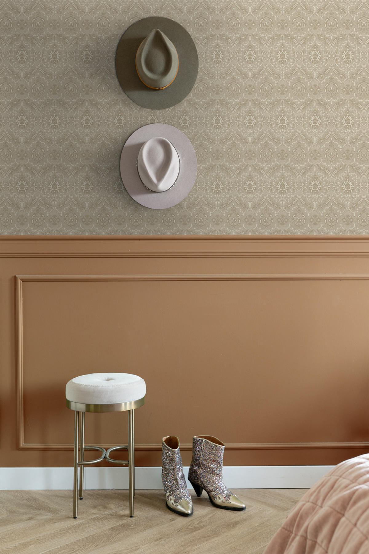 TAPETE Ornamente 50 x 900 cm - Beige, Papier (50/900cm) - ESTAhome