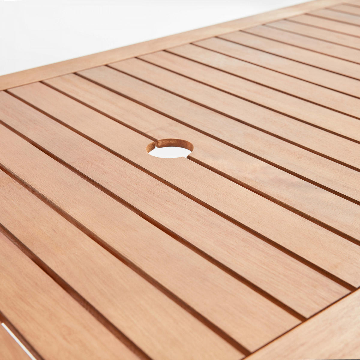 GARTENTISCH rechteckig, Holzfarbe - Eichefarben, Holz (140/70/76cm) - Oviala