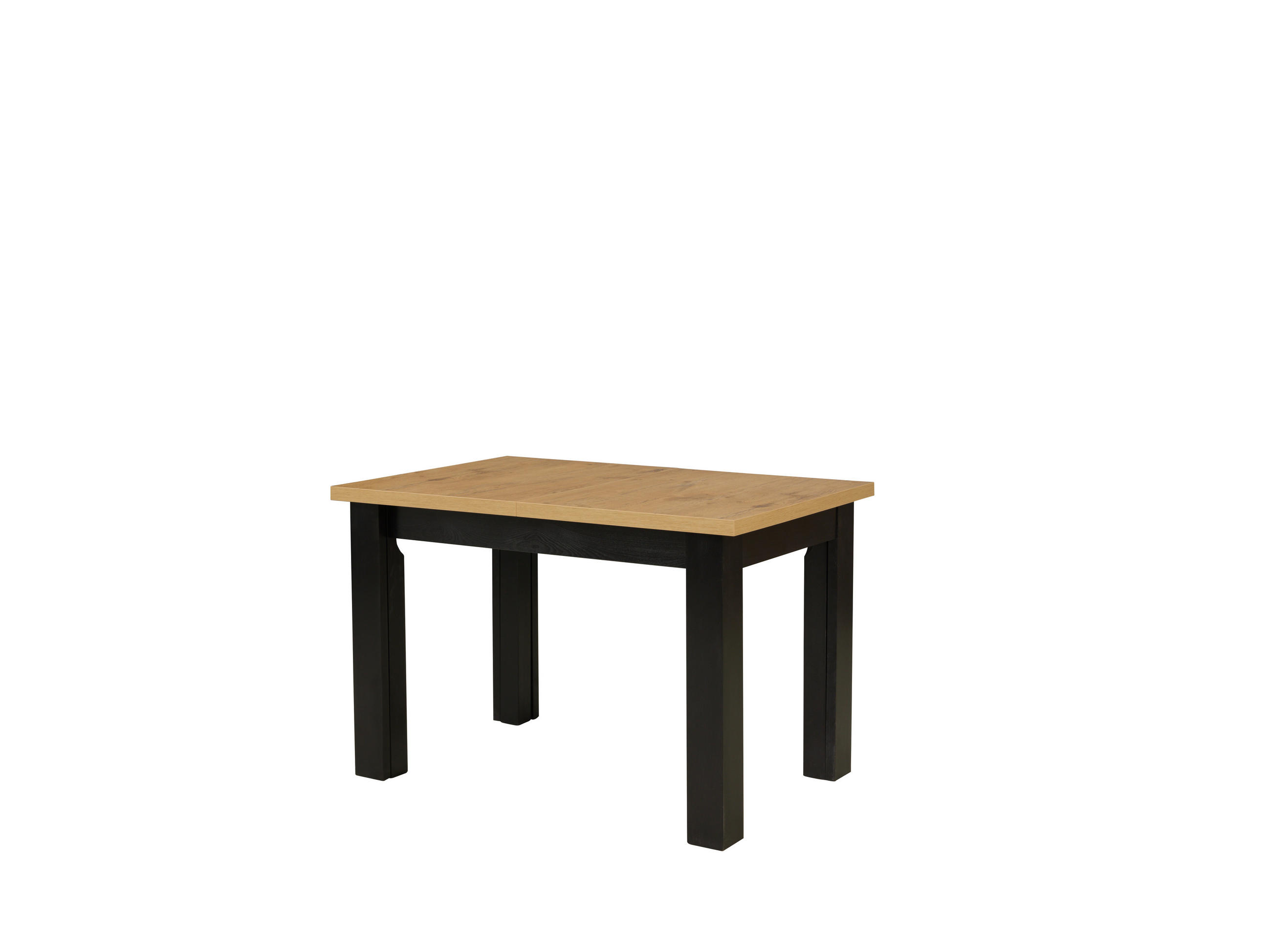 ESSTISCH FLAVIO Ausziehbar 120 - 240 / 80 x 77 cm - Bernsteinfarben/Schwarz, Holz (120/80/77cm) - MASSENO