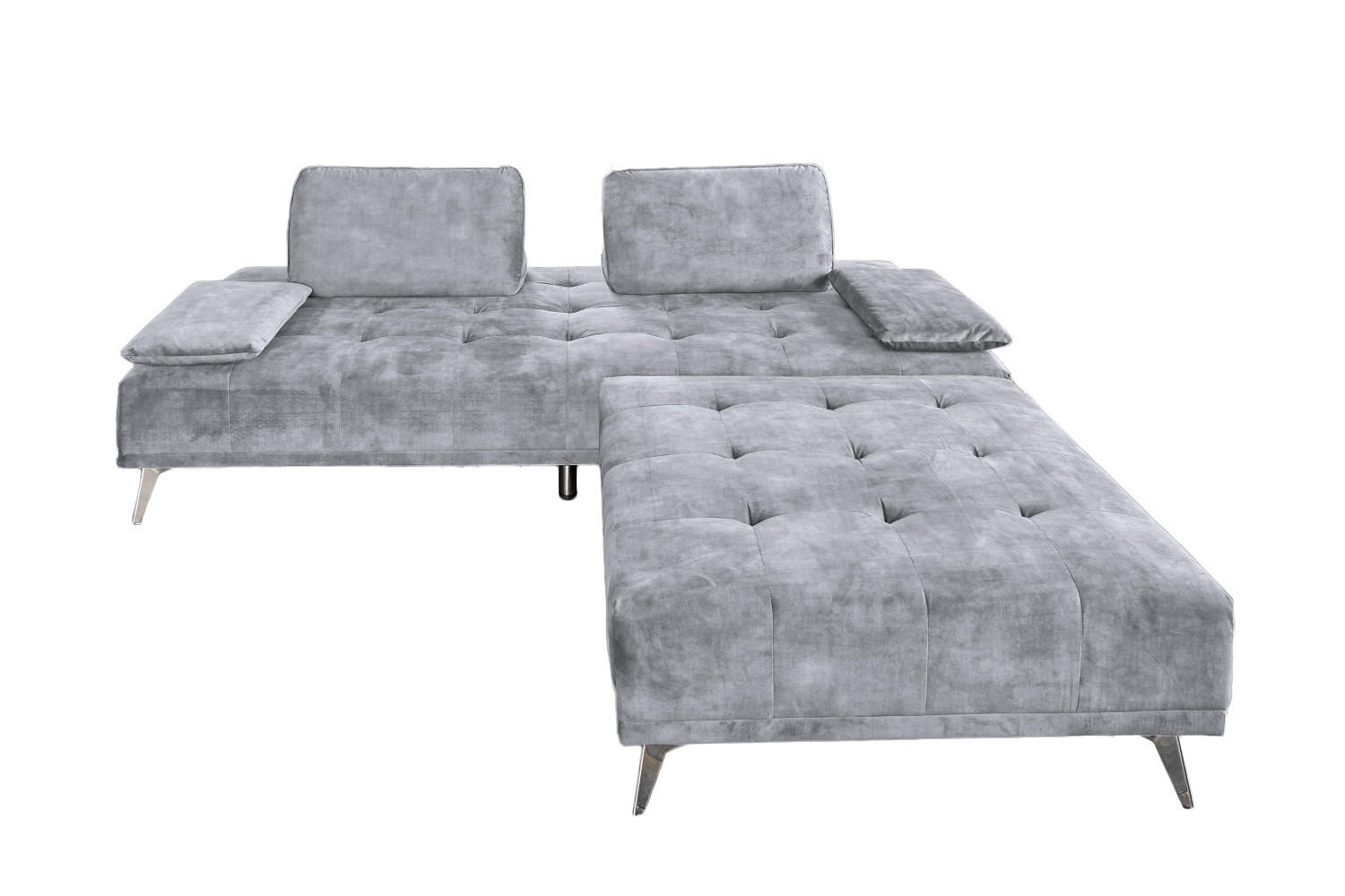 Kawola Sofa Grau 240x80x110 cm