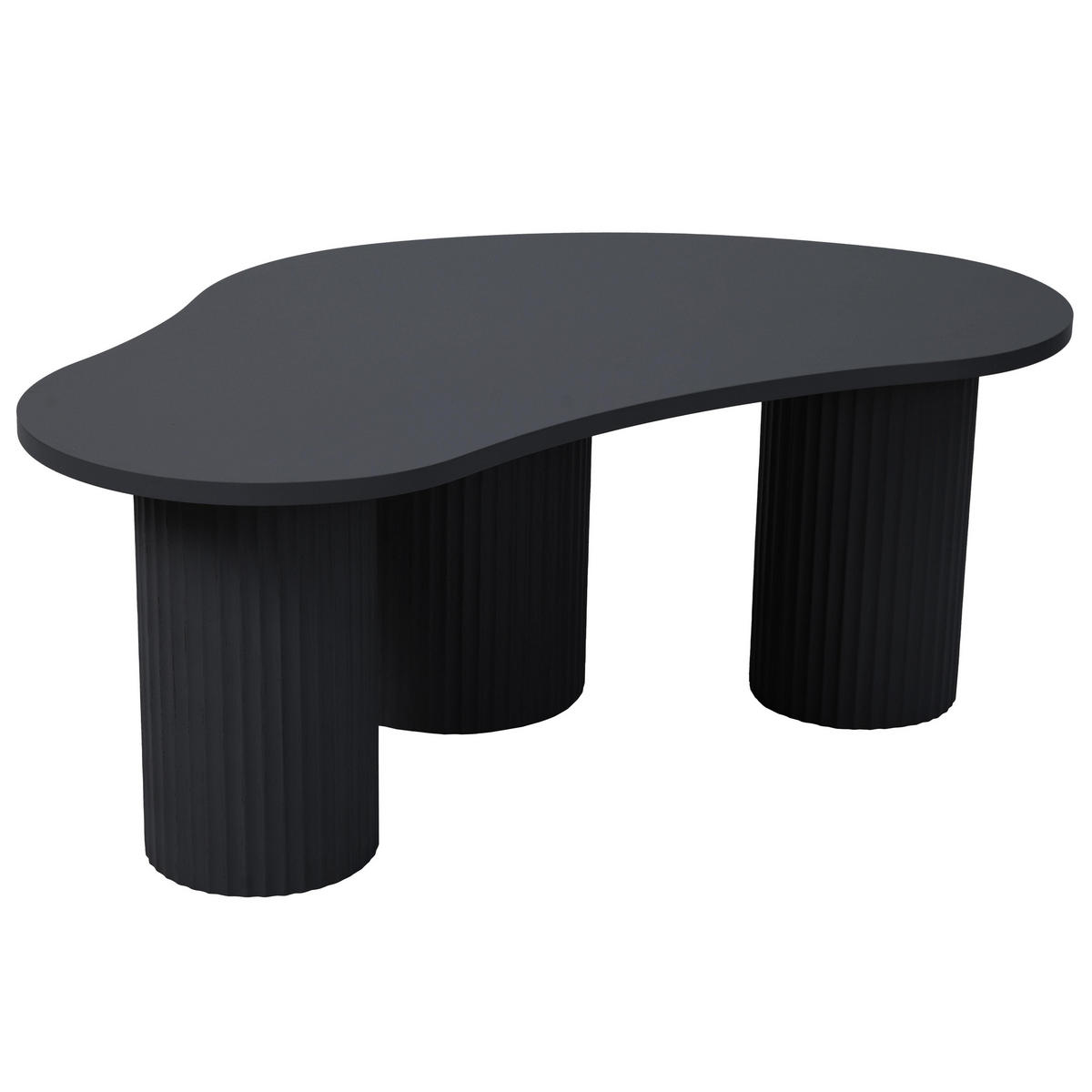 COUCHTISCH, Schwarz - Schwarz, Holz (100/60/38cm) - Oviala