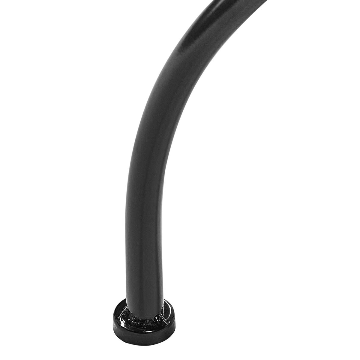 GARTENTISCH Keramik Schwarz Cozzana - Schwarz/Grün, Metall (60/60/75cm) - Beliani