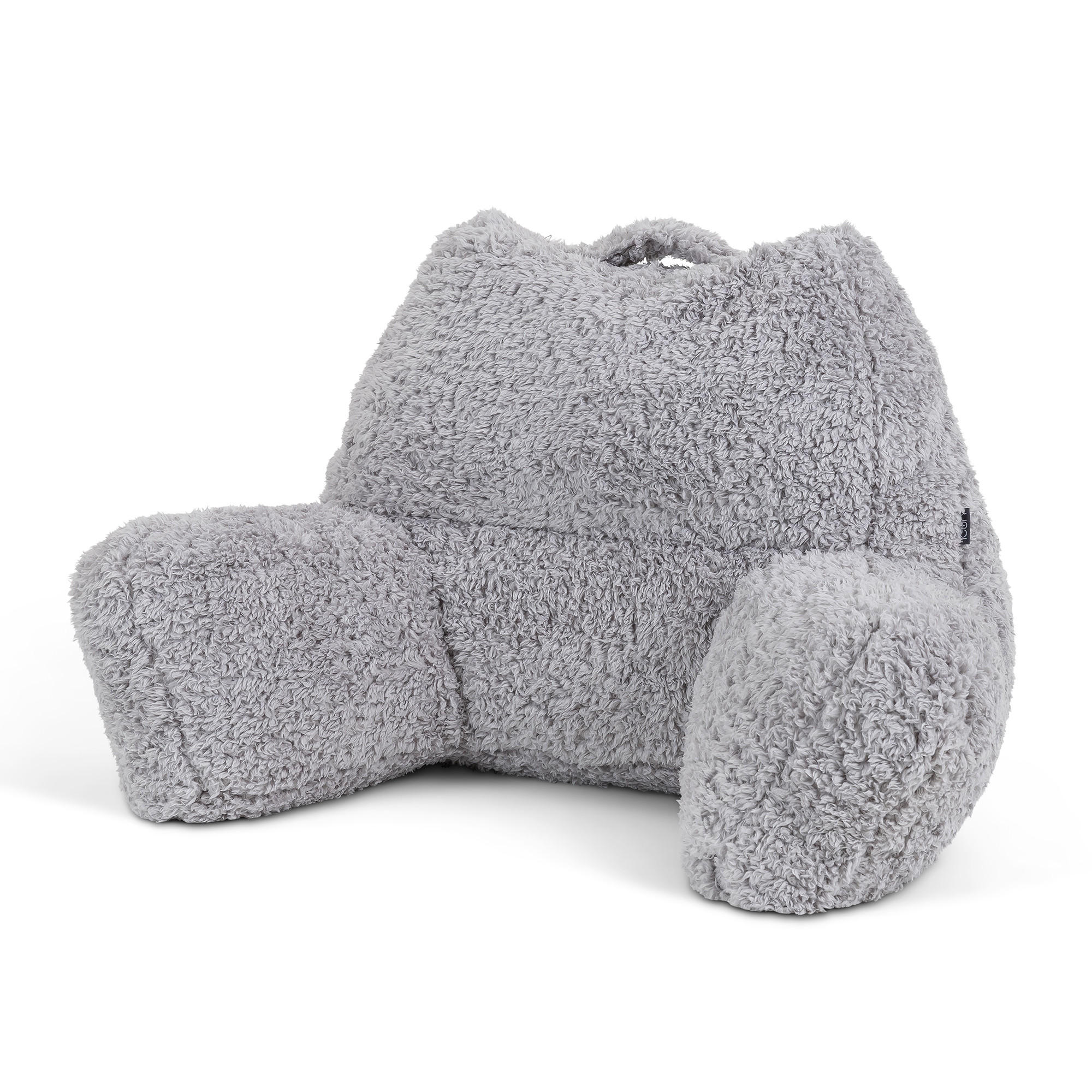 RÜCKENLEHNE Lesekissen Teddybär - Grau, Textil (74/63cm) - icon