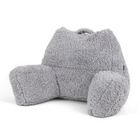 RÜCKENLEHNE Lesekissen Teddybär - Grau, Textil (74/63cm) - icon