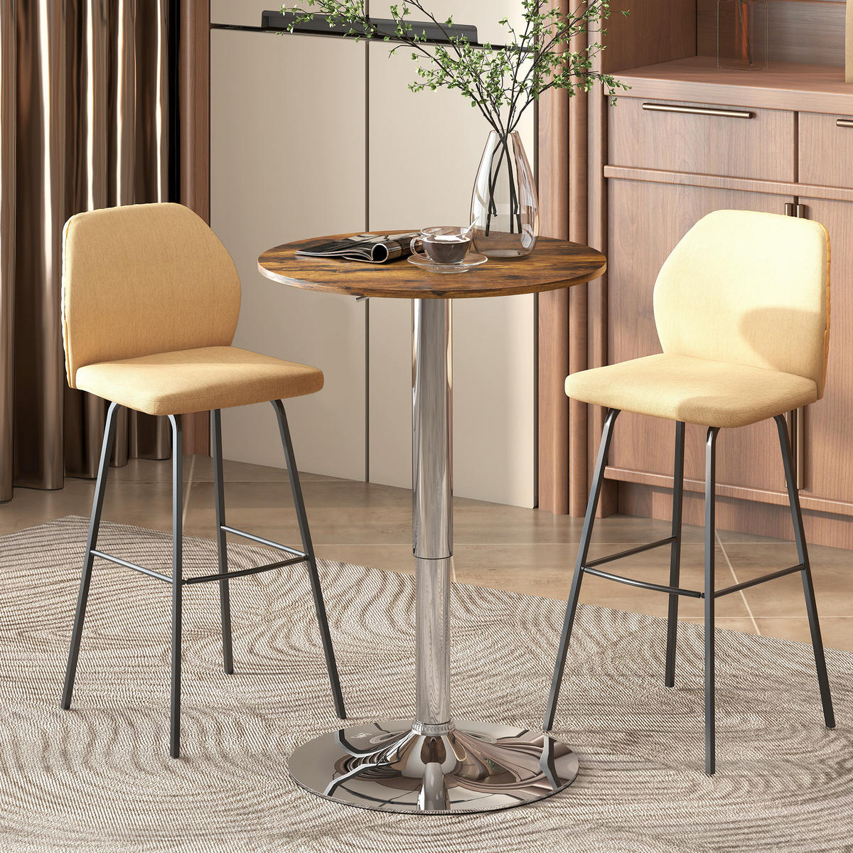 BARTISCH Braun 1 Stück - Braun, Metall (60/60/93cm) - GiPP