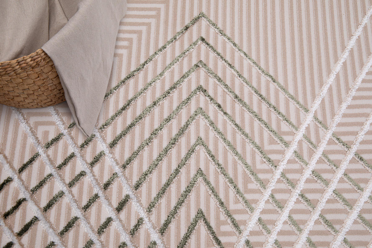 TEPPICH CRYSTAL Hellgrün 140/200 cm - Hellgrün, Textil (140/200cm) - Tapiso