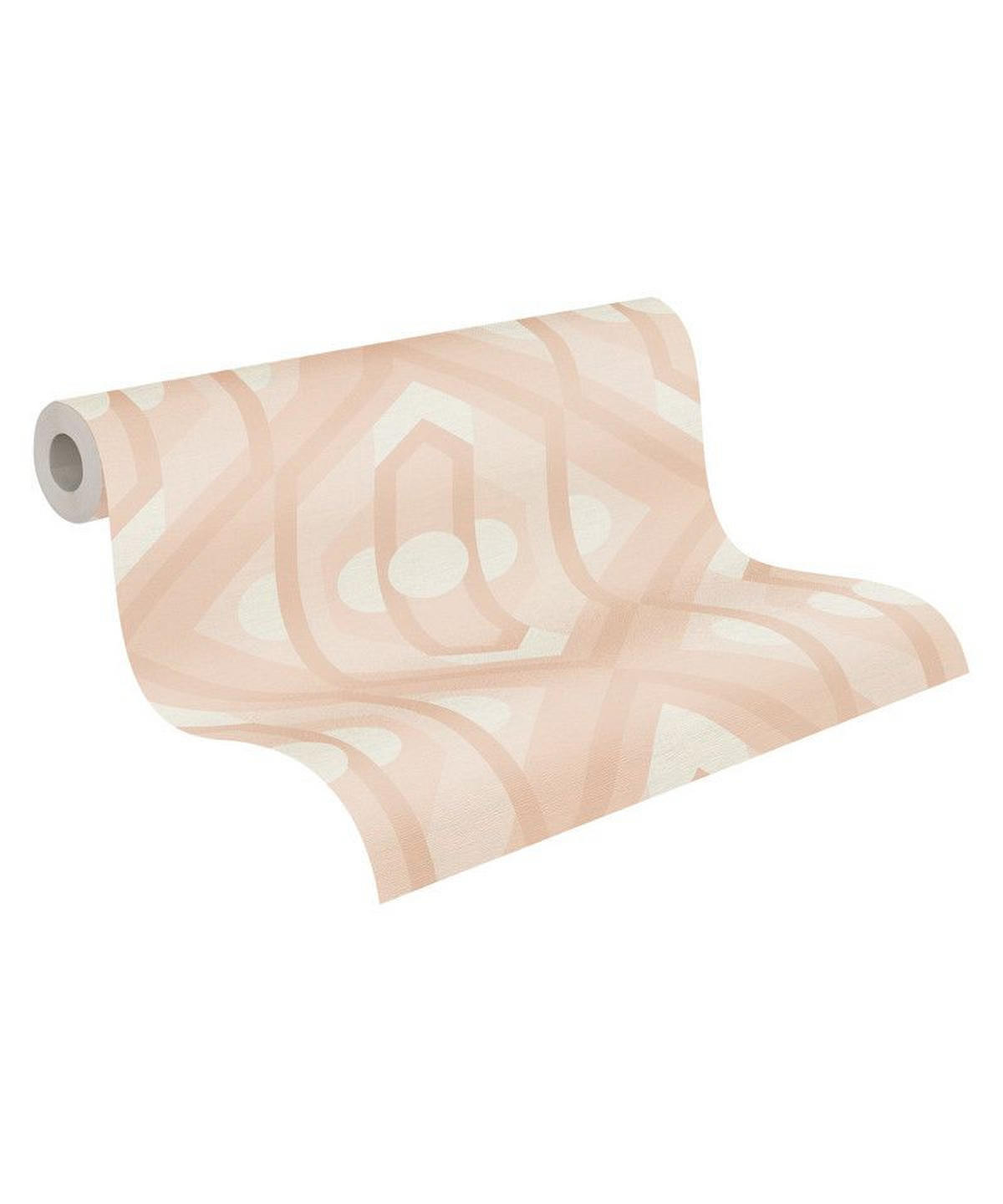 VLIESTAPETE Beige 53/850 cm - Weiß, Textil (53/1cm) - KUNSTLOFT