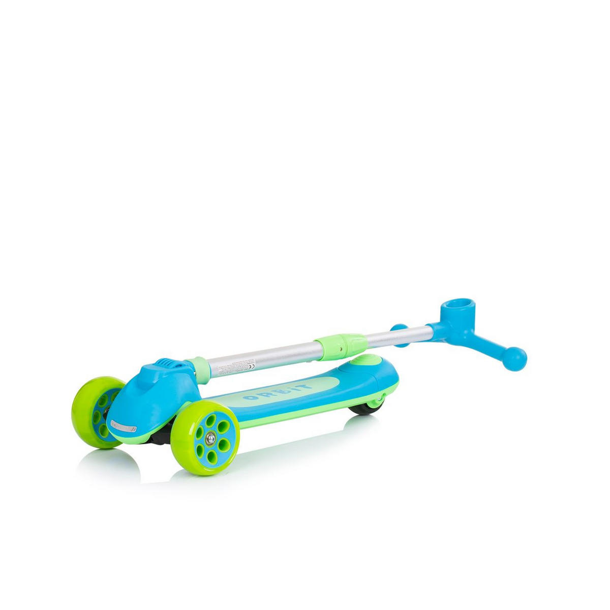 KINDERROLLER Orbit blau Bremse Lenker höhenverstellbar klappbar - Grün, Metall (54/23/65cm) - Chipolino