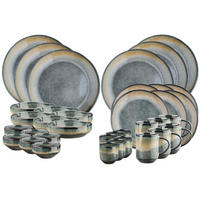 KOMPLETTSERVICE Genesis - 36er-Set - Erde - Grau, Keramik (1/1/1cm) - Björn
