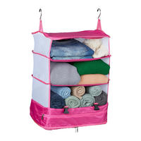 GEPÄCK-ORGANIZER - Pink, Textil/Metall (44/55/30cm) - Relaxdays