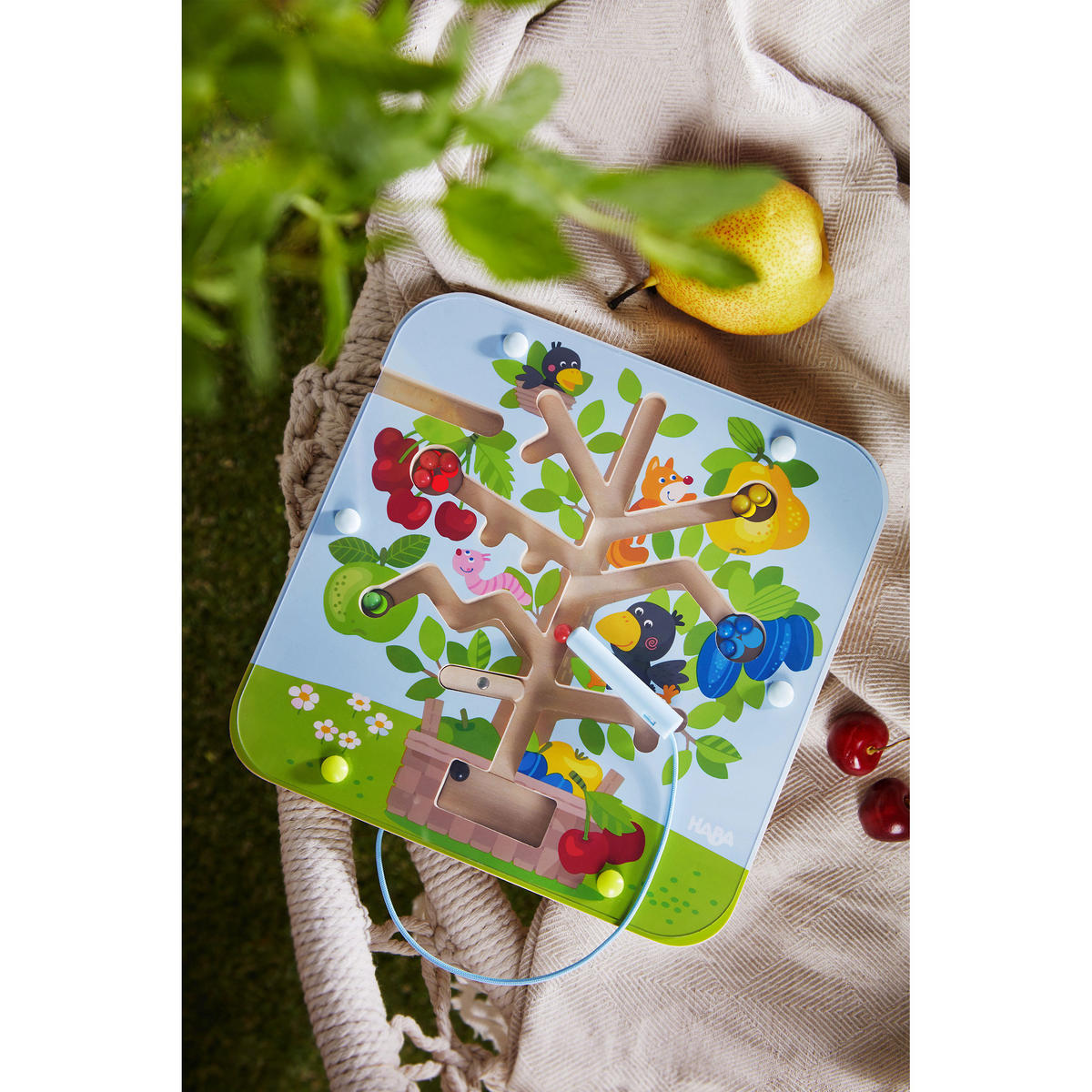 MAGNETSPIEL Obstgarten, ab 2 Jahren - Multicolor, Naturmaterialien (26.8/30.6cm)