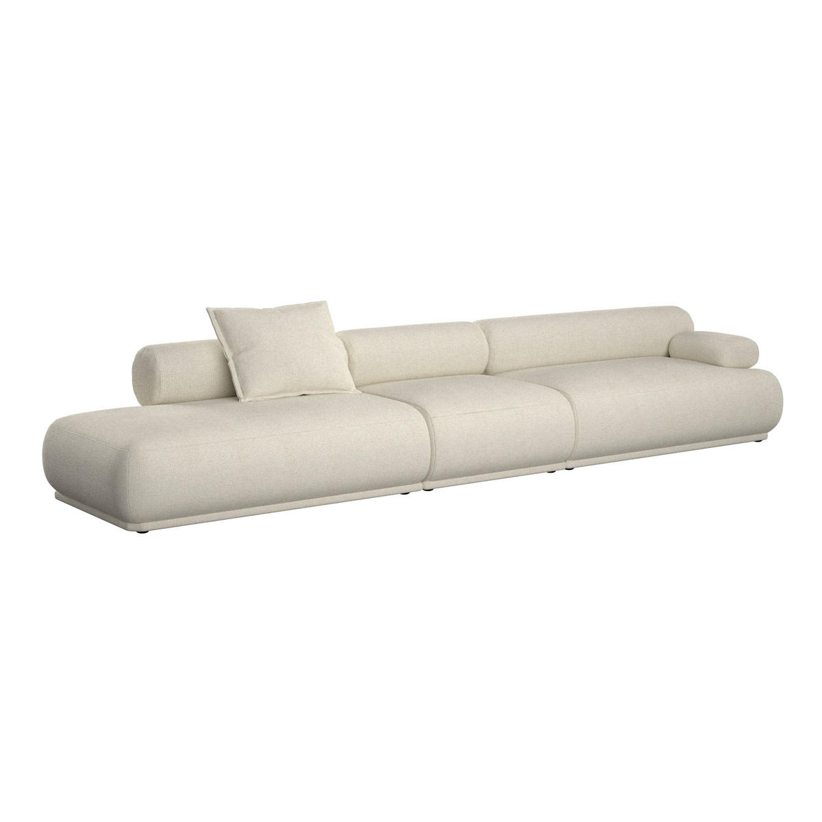 SOFA 4,5-SITZER Rembrandt Rechts Beige - Beige, Kunststoff (402/68/97cm) - Zuiver