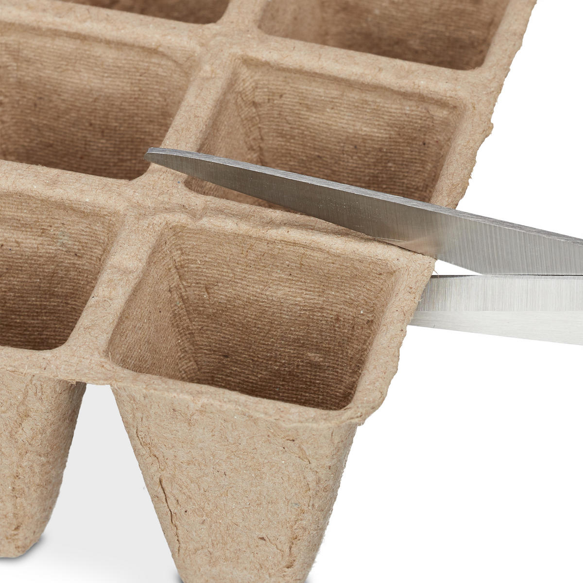 ANZUCHTTÖPFE - Hellbraun, Papier (22/5.5/8.5cm) - Relaxdays