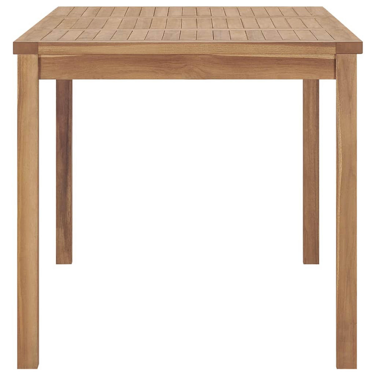 GARTEN-ESS-SET 7-teilig 140/80 Cm Massivholz Teak - Braun, Holz - vidaXL