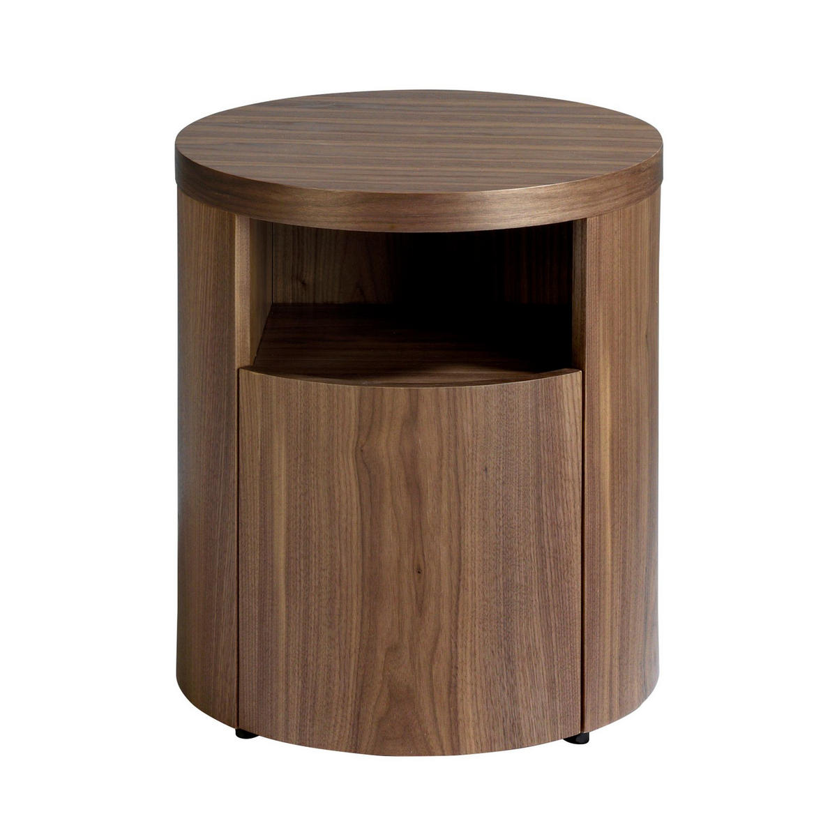 NACHTSCHRANK Nachttisch Nussbaum Ø48/55 cm - Nussbaumfarben, Holz (48/55/48cm) - ANGEL CERDA