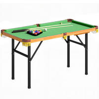 KLAPPBARER BILLARDTISCH DE-10820 Grün - Grün, Holzwerkstoff (63/120cm) - ComfortXL