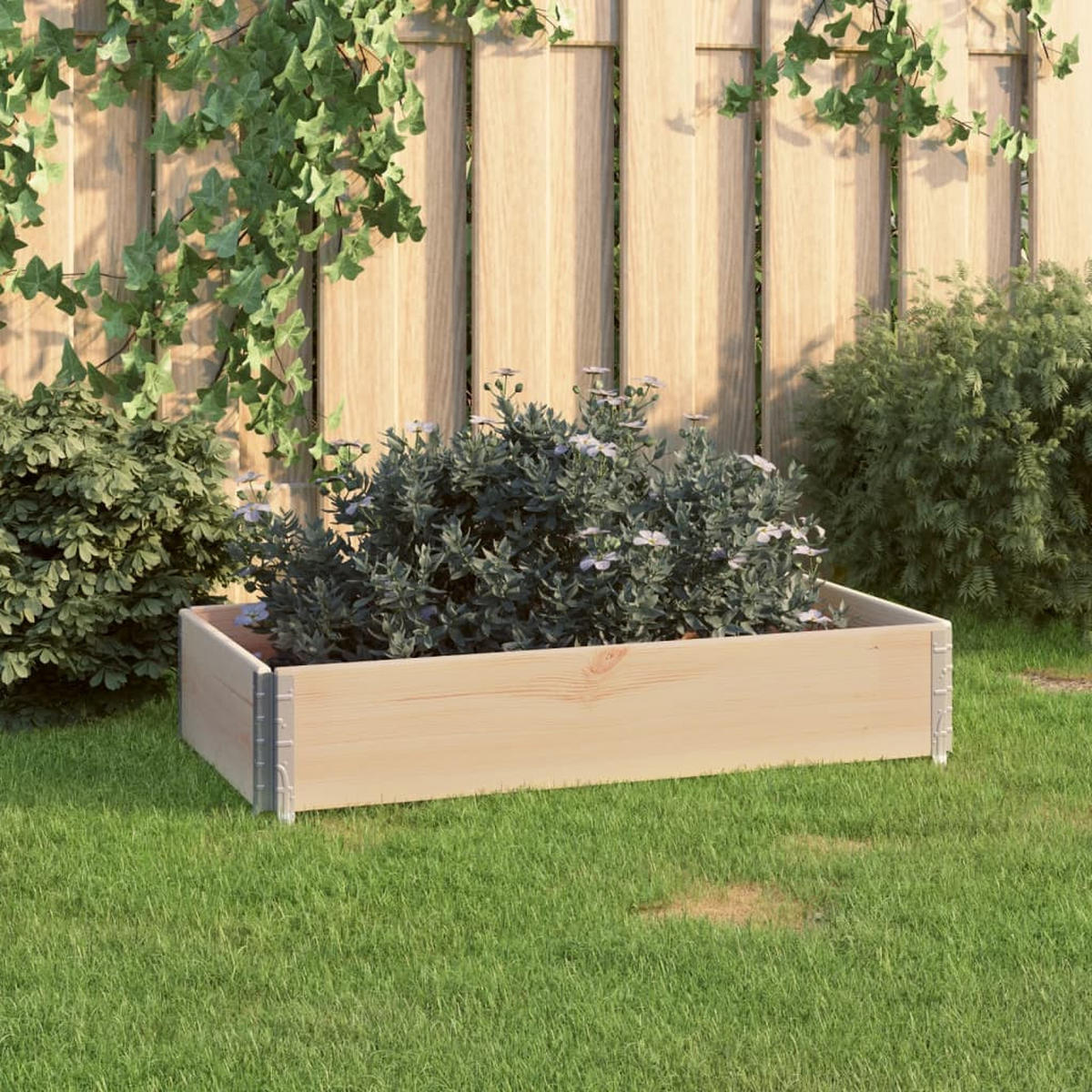 HOCHBEET 50x100 cm Kiefer Massivholz - Braun, Holz (50/19/100cm) - furnicato