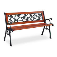 GARTENBANK - Multicolor, Holz/Kunststoff (125/73/52.5cm) - Relaxdays