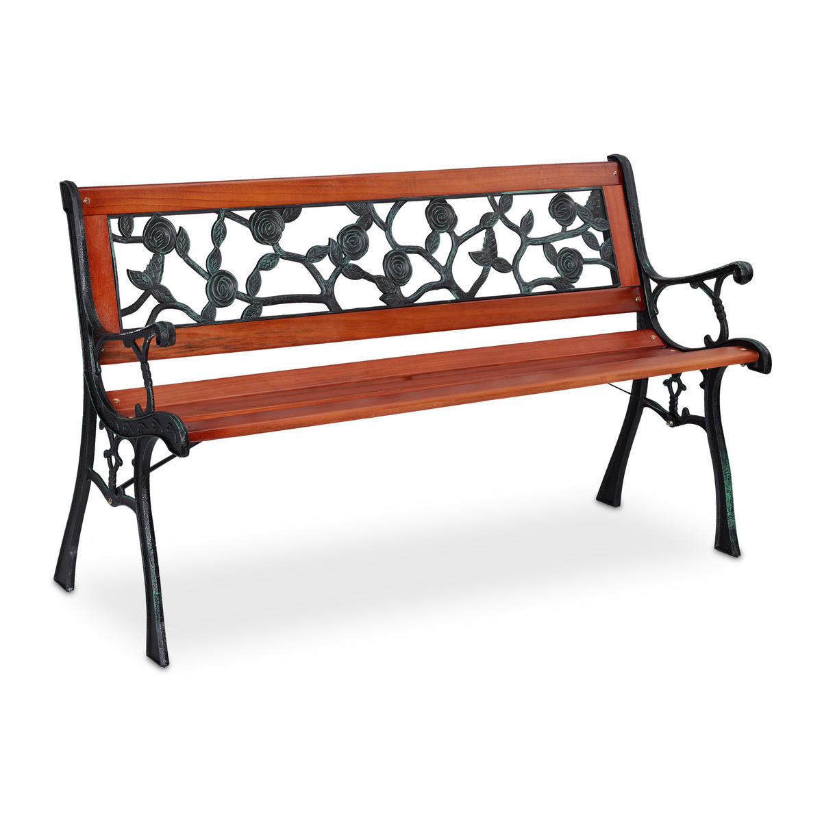 GARTENBANK - Multicolor, Holz/Kunststoff (125/73/52.5cm) - Relaxdays