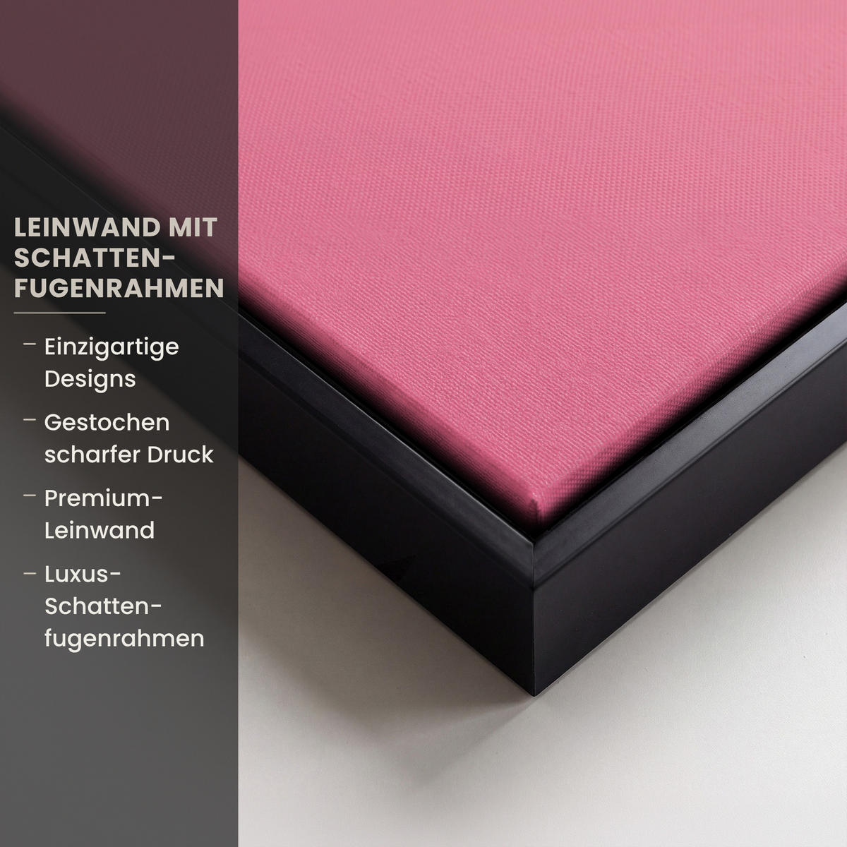 LEINWAND Bilder mit Rahmen - Schleife - Discoball - Kaninchen - 90x60 - Pink, Textil (90/60cm) - MuchoWow
