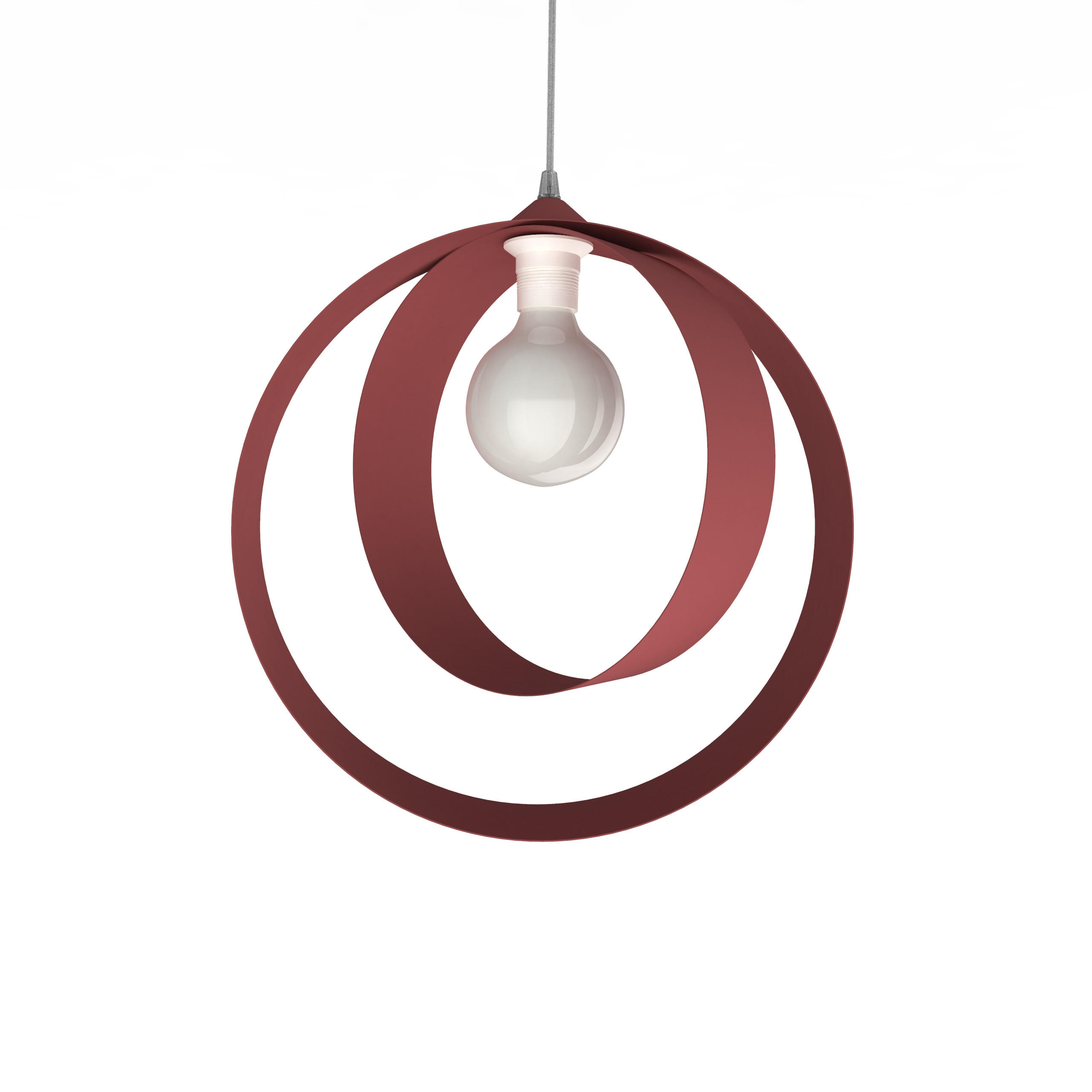 HÄNGELEUCHTE Nucleo - Rot, Metall (7/40/40cm) - Lumicom