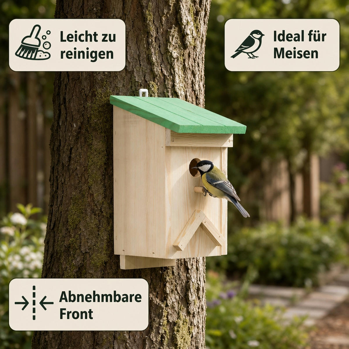 NISTKASTEN für Meisen 'Eifel' - Multicolor, Holz (15/33/19cm) - Westfalia