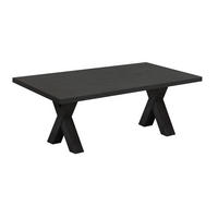 COUCHTISCH Etti 6 120 x 70 x 47 Wohnzimmertisch Schwarzstahl - Schwarz, Holz (120/70/47cm) - 58aufmkessel